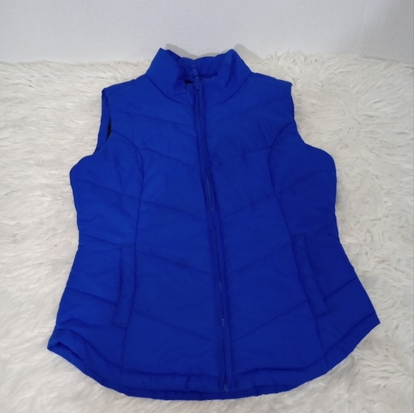 Aeropostale Lightweight Full Zip Puffer Vest  Blue Size S/P - Picture 1 of 10